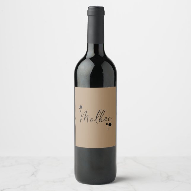 Malbec Wine Label (Front)