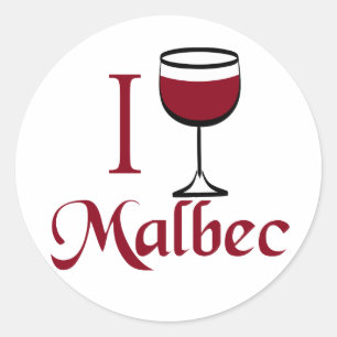 Malbec Wine Lover Gifts Classic Round Sticker