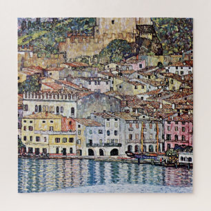 Malcesine at Lake Garda, Gustav Klimt Jigsaw Puzzle