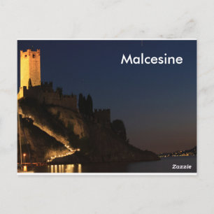 Malcesine lago di garda postcard