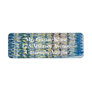 Malcesine on Lake Garda By Klimt, Art Nouveau Return Address Label