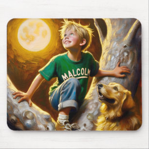 MALCOLM ~ Birthday Golden Retriever ~ Mousepad