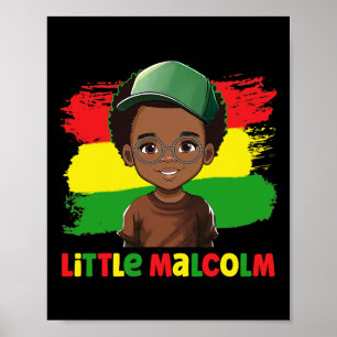 Malcolm Black History Month Melanin Kid Boy Son Pr Poster