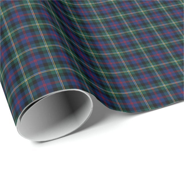 Malcolm Clan Tartan - Small Pattern Repeat Wrapping Paper (Roll Corner)
