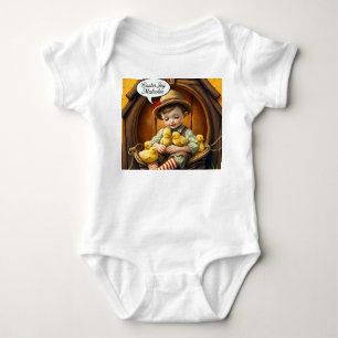 MALCOLM ~ VINTAGE BOY Baby Chicks ~ Easter Joy ~ Bodysuit