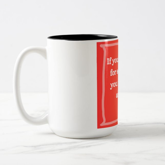 Malcolm X Quote If You Don't Stand For Something Two-Tone Coffee Mug (Left)