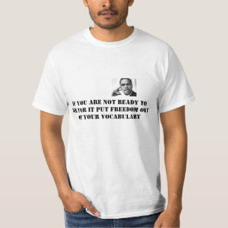 malcom x white tshirt
