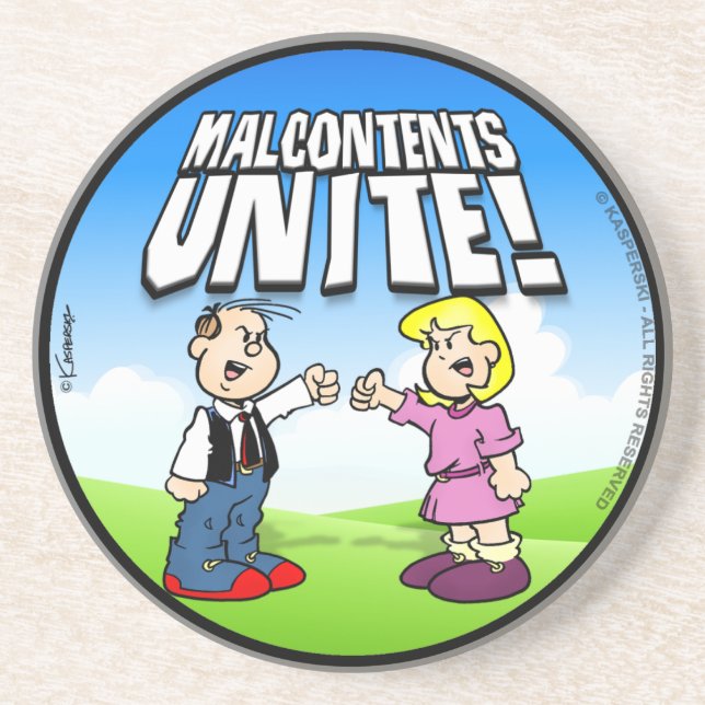 Malcontents Unite Coaster (Front)