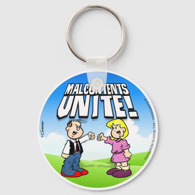Malcontents Unite Key Ring (Front)