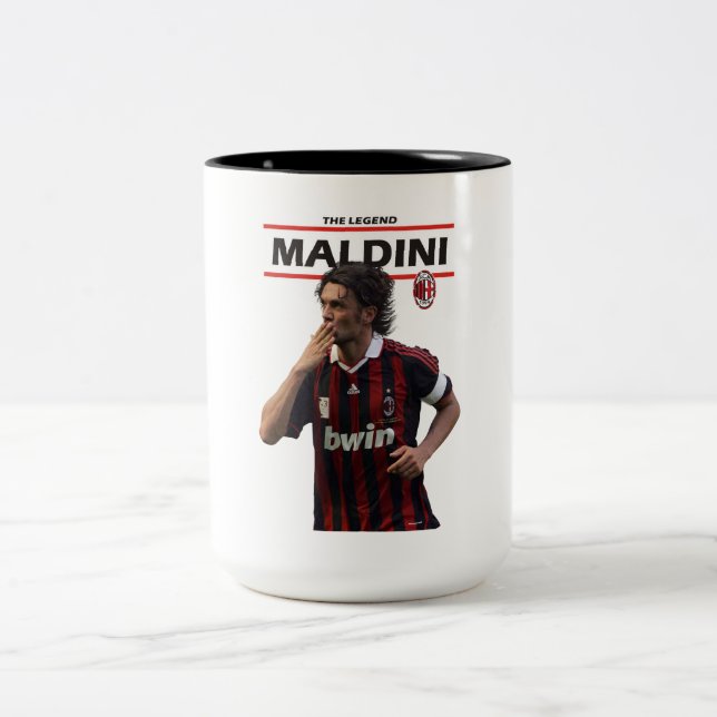 Maldini ac milan Two-Tone coffee mug (Center)