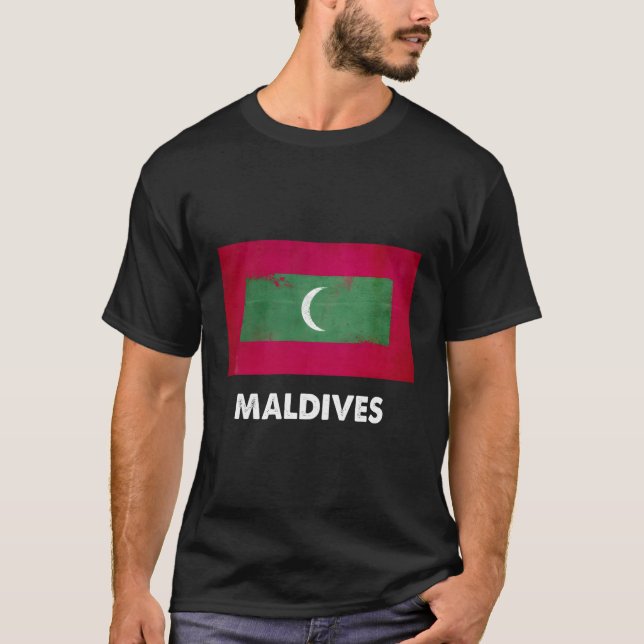 Maldivan Maldives Flag T-Shirt (Front)