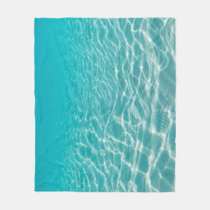 Maldive Beach Reflections Beautiful View. Fleece Blanket