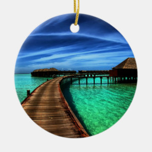 MALDIVES 2 CERAMIC TREE DECORATION