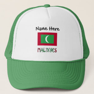 Maldives and Maldivian Flag Personalized Trucker Hat