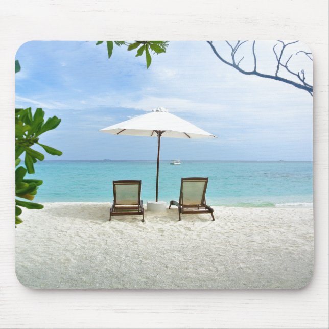 Maldives Beach Mouse Pad (Front)