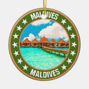 Maldives                                           ceramic ornament