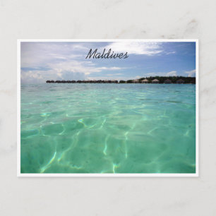 maldives clear waters postcard