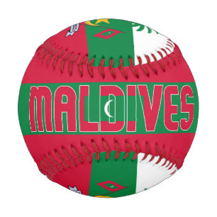 Maldives Flag and Coat of Arms Patriotic Baseball