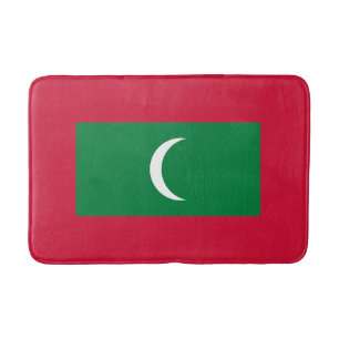 Maldives Flag Bath Mat