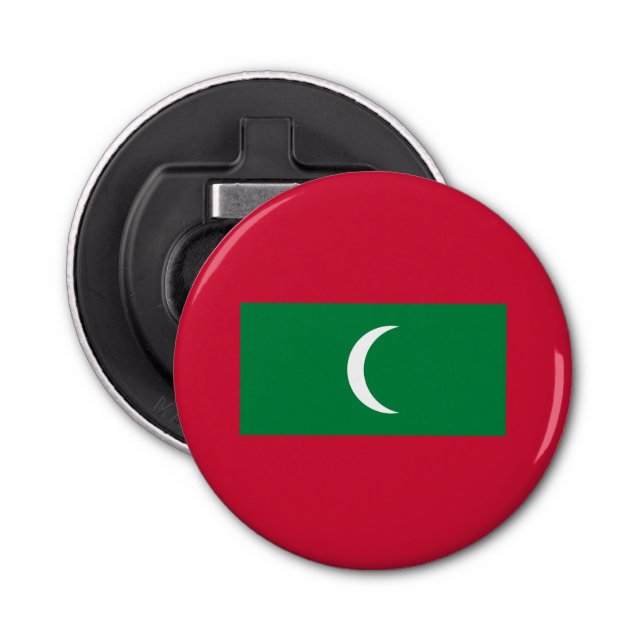 Maldives Flag Bottle Opener (Front)