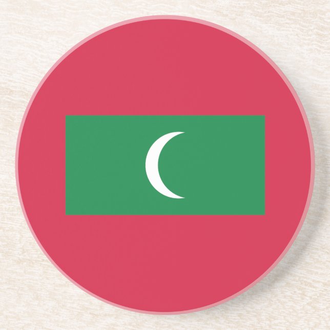 Maldives Flag Coaster (Front)