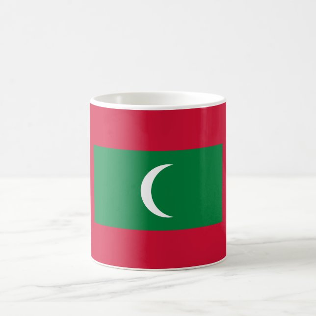 Maldives Flag Coffee Mug (Center)