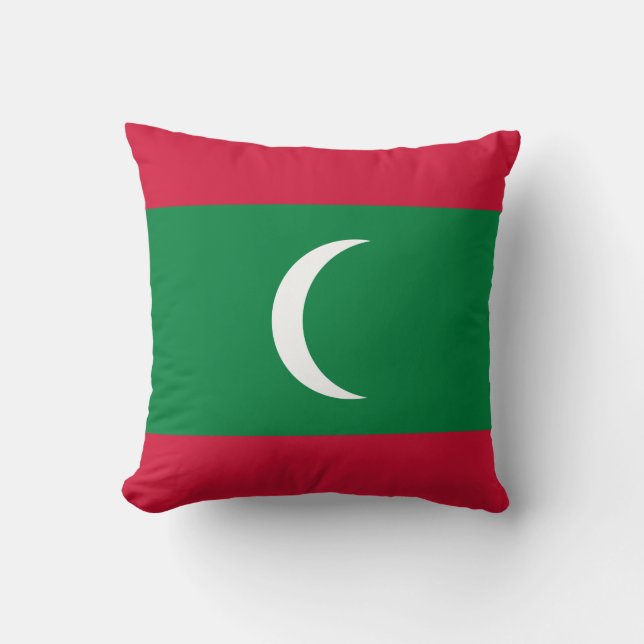 Maldives Flag Cushion (Front)