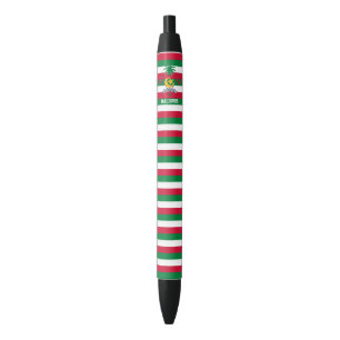 Maldives Flag Cute Patriotic Black Ink Pen