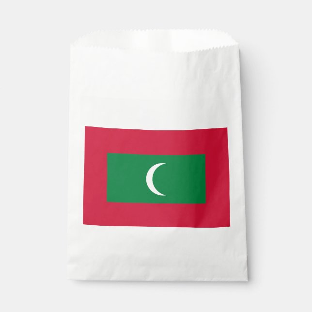 Maldives Flag Favour Bag (Front)
