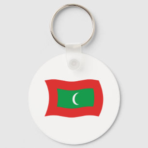 Maldives Flag Keychain