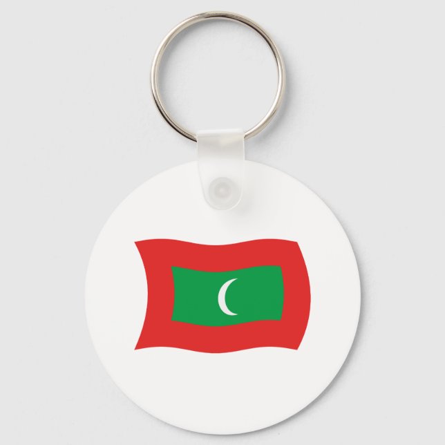 Maldives Flag Keychain (Front)