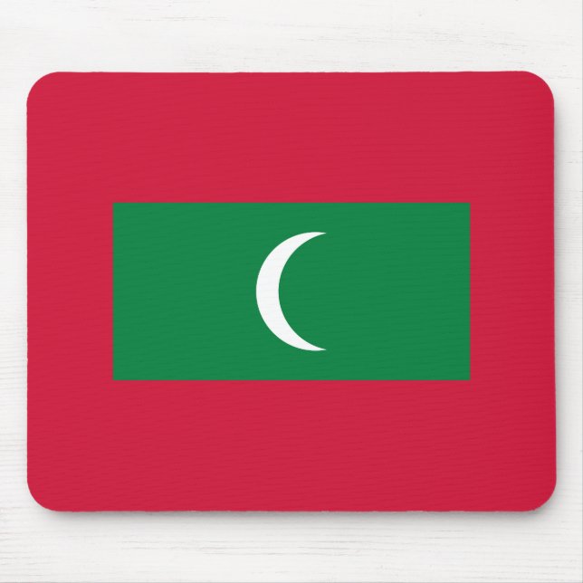 Maldives Flag Mouse Pad (Front)
