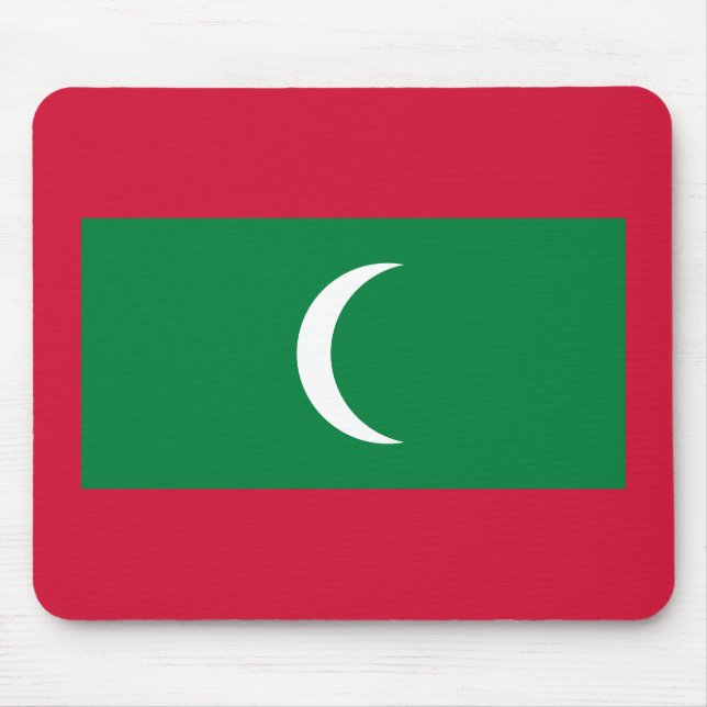 Maldives Flag Mouse Pad (Front)