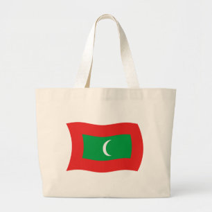 Maldives Flag Tote Bag