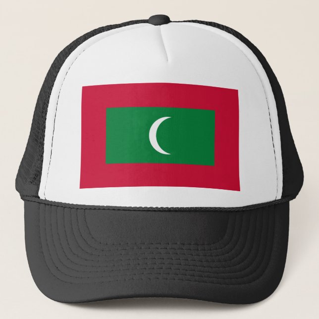 Maldives Flag Trucker Hat (Front)