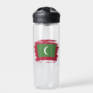 Maldives flag water bottle