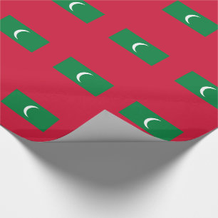 Maldives Flag Wrapping Paper
