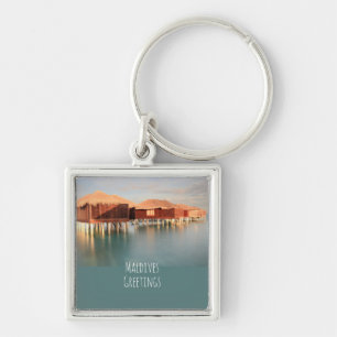 Maldives Greetings Travel Souvenir Key Ring