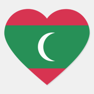 maldives heart sticker