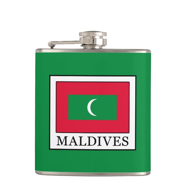 Maldives Hip Flask (Front)