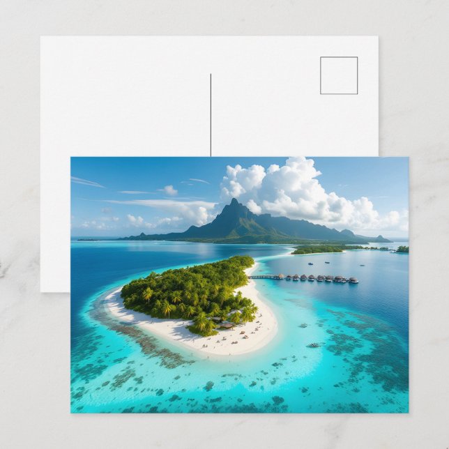 Maldives islands  postcard (Front/Back)