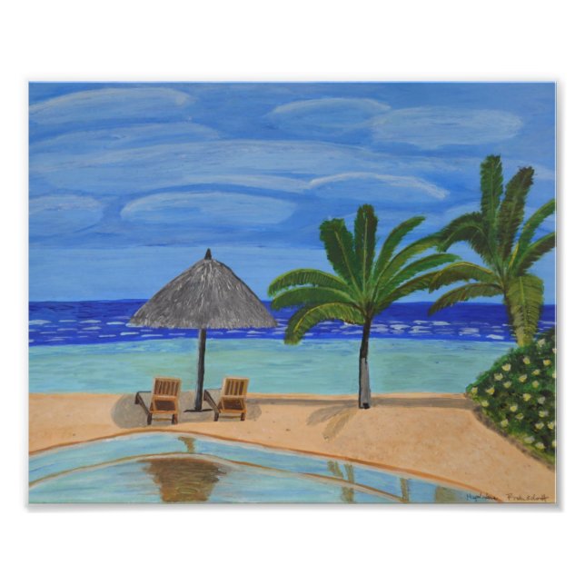 Maldives landscape print  (Front)