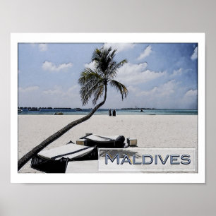 Maldives - Main Beach - Poster