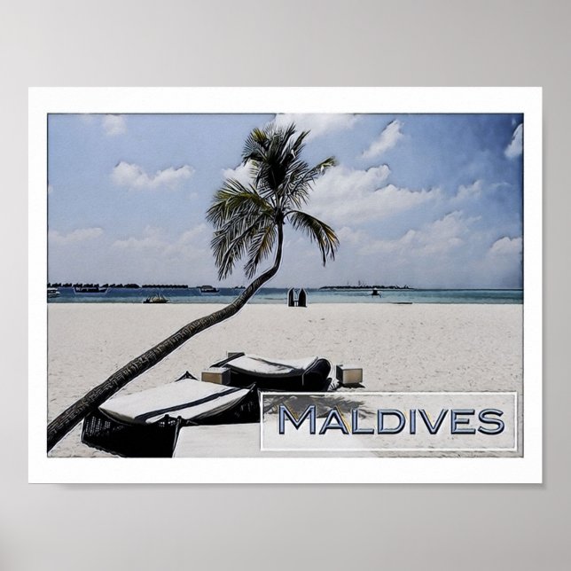 Maldives - Main Beach - Poster (Front)