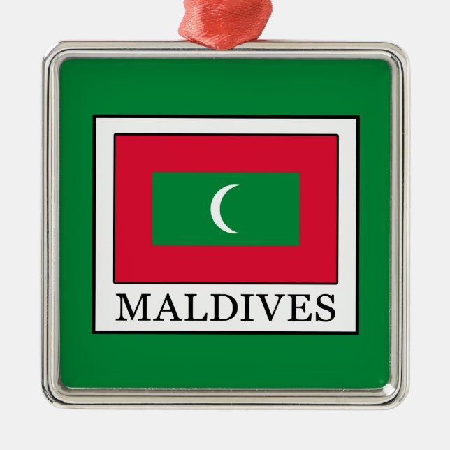 Maldives Metal Tree Decoration (Front)