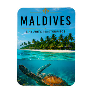 🐢 Maldives Ocean Paradise For Coastal Living 🌊 Magnet