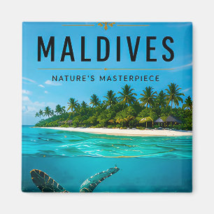 🐢 Maldives Ocean Paradise For Coastal Living 🌊 Magnet