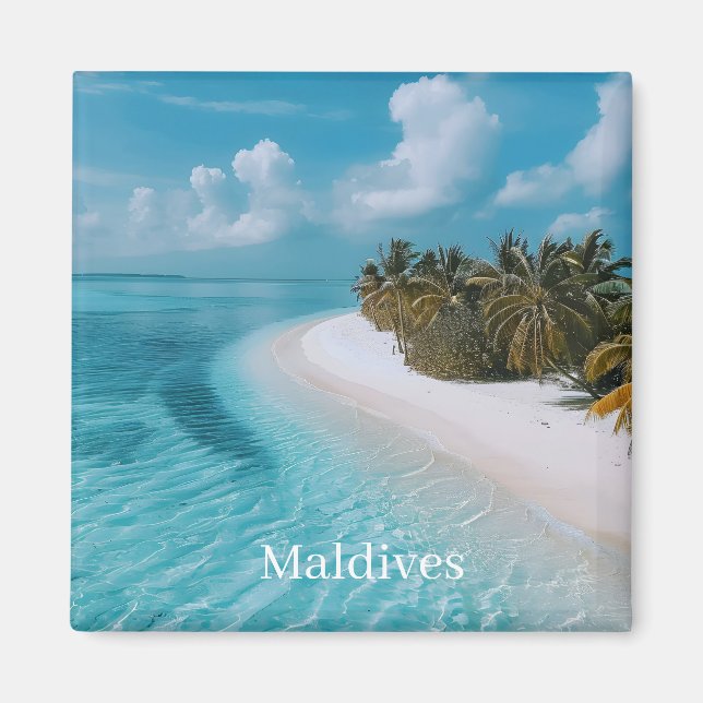 Maldives Photo  Magnet (Front)