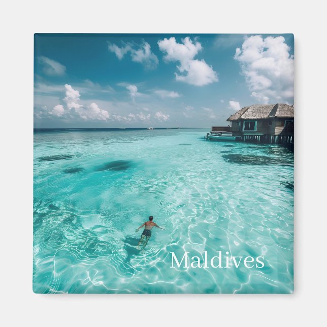 Maldives Photo  Magnet (Front)