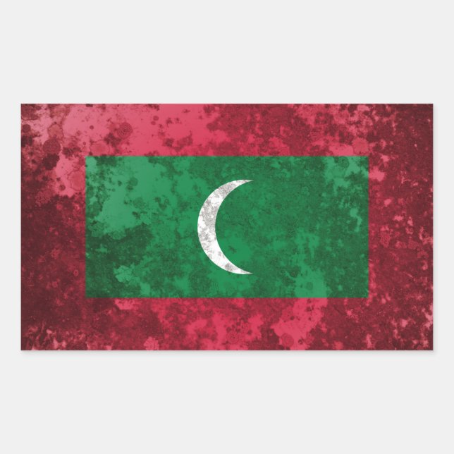Maldives Rectangular Sticker (Front)